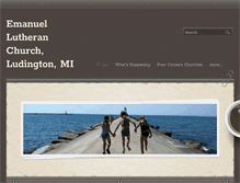 Tablet Screenshot of emanuellutheranludington.org